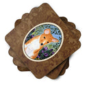 Basenji Foam Coasters Set of 4 Cup Coasters for Indoor Outdoor, Tabletop Protection, Anti Slip, Mouse pad Material