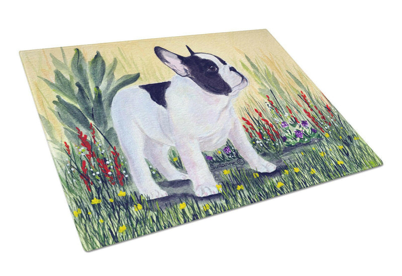 French Bulldog Glass Cutting Board Large