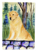 Golden Retriever House Flag 28x40 Porch Sleeve Pole Decorative Outside Yard Banner Artwork Wall Hanging, Polyester
