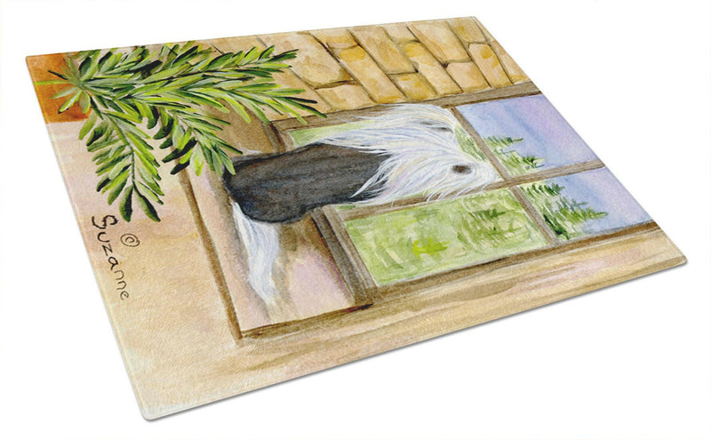 Chinese Crested Glass Cutting Board Large