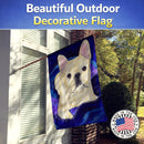 French Bulldog House Flag 28x40 Porch Sleeve Pole Decorative Outside Yard Banner Artwork Wall Hanging, Polyester