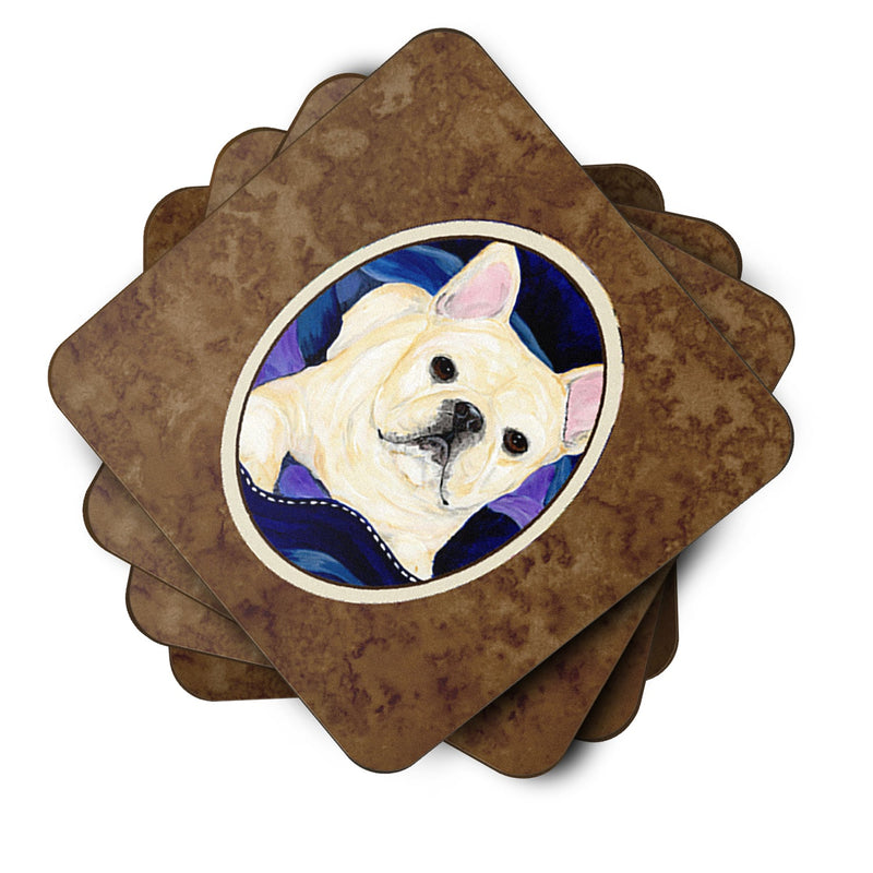 Set of 4 French Bulldog Foam Coasters