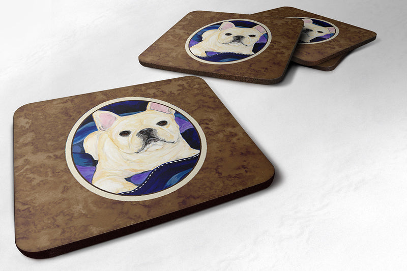 Set of 4 French Bulldog Foam Coasters