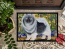 Keeshond Doormat Indoor Outdoor 24H X 36W Front Door Mat Rugs for Entryway, Non Slip Washable Low Pile,