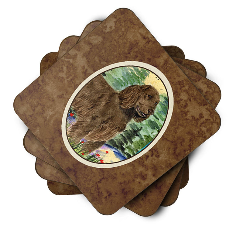 Set of 4 Field Spaniel Foam Coasters