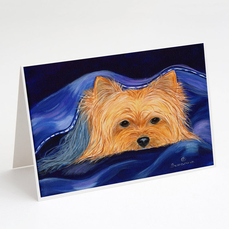 Yorkie Greeting Cards and Envelopes Pack of 8