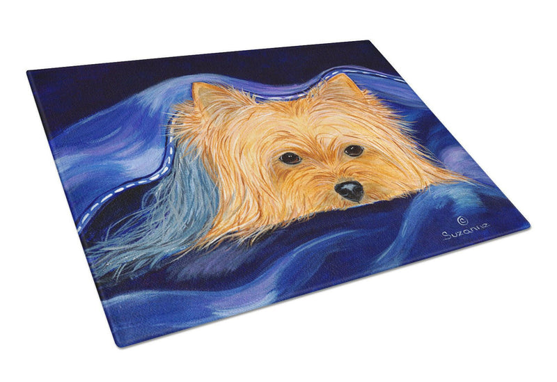 Yorkie Glass Cutting Board Large