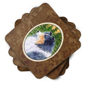 Sheltie Foam Coasters Set of 4 Cup Coasters for Indoor Outdoor, Tabletop Protection, Anti Slip, Mouse pad Material