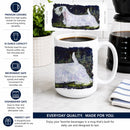 Sealyham Terrier Ceramic Coffee Mug 15 oz Decorative Large C Handle Mug Cup for Tea, Cocoa Hot Chocolate