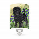 Affenpinscher Ceramic Night Light Compact, UL-Certified, Ideal for Bedroom, Bathroom, Nursery, Hallway, Kitchen, 6x4x3, Multicolor