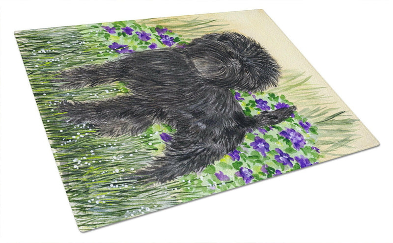 Affenpinscher Glass Cutting Board Large