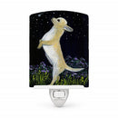 Chihuahua Ceramic Night Light Compact, UL-Certified, Ideal for Bedroom, Bathroom, Nursery, Hallway, Kitchen, 6x4x3, Multicolor