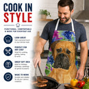 Bullmastiff Apron Cooking Kitchen Server Baking Crafts Gardening for Adult Women Men, Unisex, Large, Multicolor
