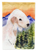 Bedlington Terrier House Flag 28x40 Porch Sleeve Pole Decorative Outside Yard Banner Artwork Wall Hanging, Polyester