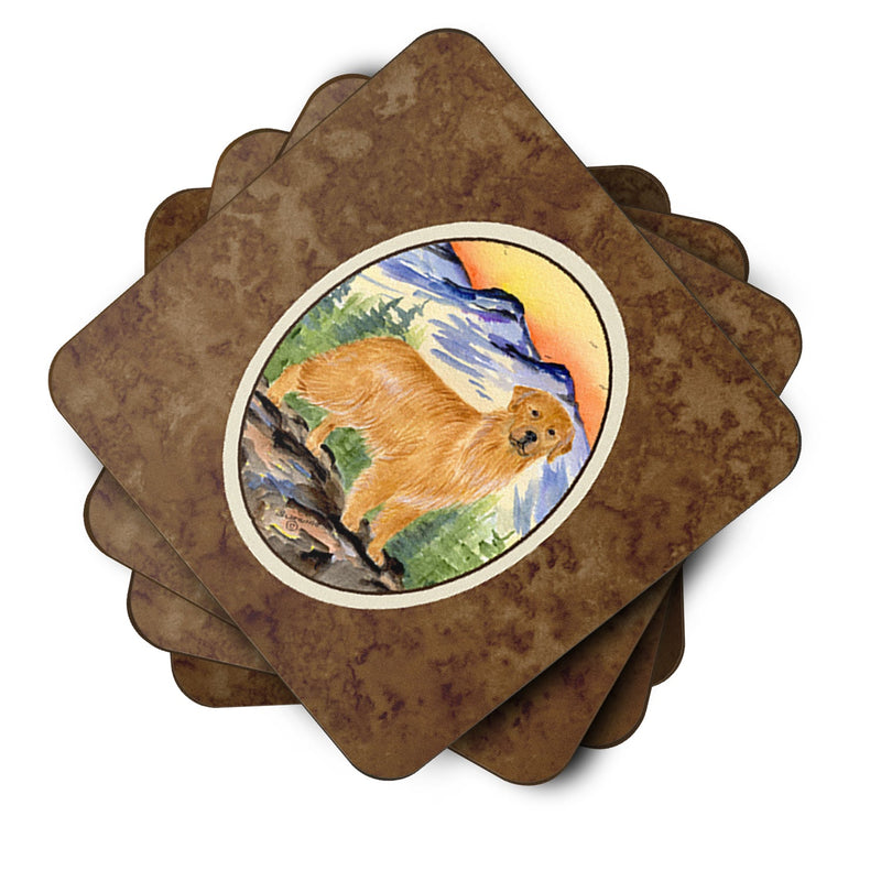 Set of 4 Golden Retriever Foam Coasters