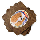 Cavalier Spaniel Foam Coasters Set of 4 Cup Coasters for Indoor Outdoor, Tabletop Protection, Anti Slip, Mouse pad Material