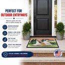 Shih Tzu Doormat Indoor Outdoor 18H X 27W Front Door Mat Rugs for Entryway, Non Slip Washable