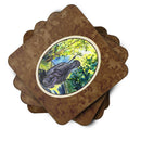 Afghan Hound Coasters - Set of 4 Lightweight Foam, Absorbent Drink Coasters