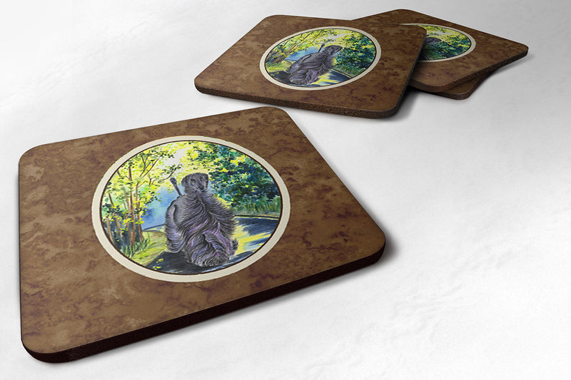 Afghan Hound Coasters - Set of 4 Lightweight Foam, Absorbent Drink Coasters