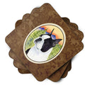 Boston Terrier Coasters - Set of 4 Lightweight Foam, Absorbent Drink Coasters