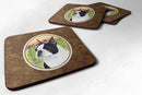Boston Terrier Coasters - Set of 4 Lightweight Foam, Absorbent Drink Coasters