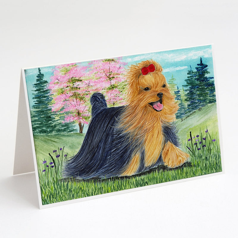 Yorkie Greeting Cards and Envelopes Pack of 8