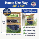 Scottish Terrier House Flag 28x40 Porch Sleeve Pole Decorative Outside Yard Banner Artwork Wall Hanging, Polyester