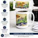 Tosa Inu Ceramic Coffee Mug 15 oz Decorative Large C Handle Mug Cup for Tea, Cocoa Hot Chocolate