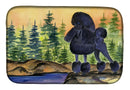 Poodle Dish Drying Mat Absorbent Dish Drying Mat Pad for Kitchen Counter Dish Drainer Mat for Countertop, 14 x 21", Multicolor