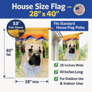 Anatolian Shepherd House Flag 28x40 Porch Sleeve Pole Decorative Outside Yard Banner Artwork Wall Hanging, Polyester