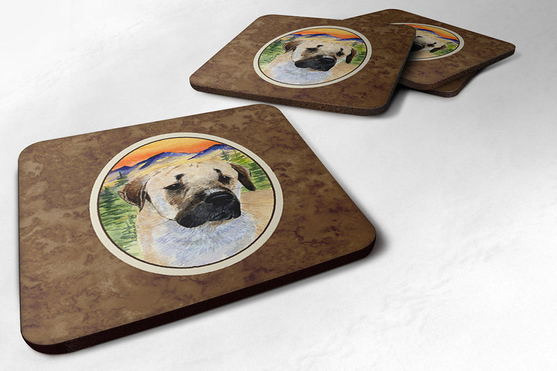 Anatolian Shepherd Coasters - Set of 4 Lightweight Foam, Absorbent Drink Coasters