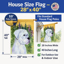 Boxer House Flag 28x40 Porch Sleeve Pole Decorative Outside Yard Banner Artwork Wall Hanging, Polyester