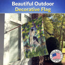 Saluki House Flag 28x40 Porch Sleeve Pole Decorative Outside Yard Banner Artwork Wall Hanging, Polyester