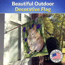 Chinchilla House Flag 28x40 Porch Sleeve Pole Decorative Outside Yard Banner Artwork Wall Hanging, Polyester