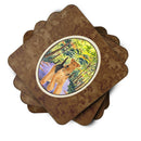 Airedale Coasters - Set of 4 Lightweight Foam, Absorbent Drink Coasters