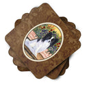 Papillon Foam Coasters Set of 4 Cup Coasters for Indoor Outdoor, Tabletop Protection, Anti Slip, Mouse pad Material
