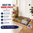 Corgi Doormat Indoor Outdoor 18H X 27W Front Door Mat Rugs for Entryway, Non Slip Washable