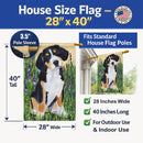 Entlebucher Mountain Dog House Flag 28x40 Porch Sleeve Pole Decorative Outside Yard Banner Artwork Wall Hanging, Polyester