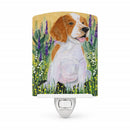 Welsh Springer Spaniel Ceramic Night Light Compact, UL-Certified, Ideal for Bedroom, Bathroom, Nursery, Hallway, Kitchen, 6x4x3, Multicolor