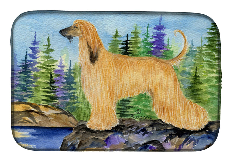 Afghan Hound Dish Drying Mat SS8220DDM