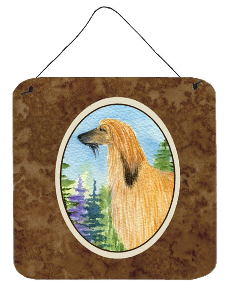 Afghan Hound Aluminium Metal Wall or Door Hanging Prints