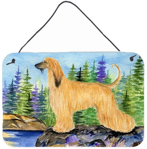 Afghan Hound Indoor Aluminium Metal Wall or Door Hanging Prints