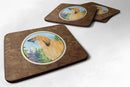 Afghan Hound Coasters - Set of 4 Lightweight Foam, Absorbent Drink Coasters