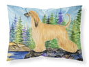 Afghan Hound Standard Pillowcases – Artistic Decorative Front, Crisp White Back