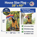 Lakeland Terrier House Flag 28x40 Porch Sleeve Pole Decorative Outside Yard Banner Artwork Wall Hanging, Polyester