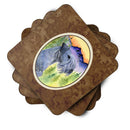 Cesky Terrier Foam Coasters Set of 4 Cup Coasters for Indoor Outdoor, Tabletop Protection, Anti Slip, Mouse pad Material
