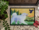 Great Pyrenees Doormat Indoor Outdoor 24H X 36W Front Door Mat Rugs for Entryway, Non Slip Washable Low Pile,