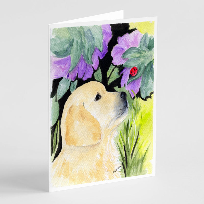 Golden Retriever Greeting Cards and Envelopes Pack of 8