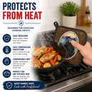 French Bulldog Pot Holder Set of 2 Heat Resistant Quilted Hot Pads 7.5 x 7.5 Inch, Insulated Kitchen Trivets for Cooking & Baking