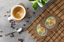 Yorkie Foam Coasters Set of 4 Cup Coasters for Indoor Outdoor, Tabletop Protection, Anti Slip, Mouse pad Material